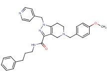 5-(4-methoxybenzyl)-N-(3-phenylpropyl)-1-(4-pyridinylmethyl)-4,5,6,7-tetrahydro-1H-pyrazolo[4,3-c]pyridine-3-carboxamide