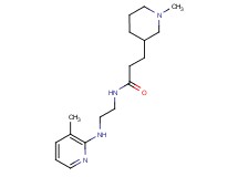3-(1-methyl-3-piperidinyl)-N-{2-[(3-methyl-2-pyridinyl)amino]ethyl}propanamide
