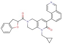 1-(cyclopropylmethyl)-6-(2,3-dihydro-1-benzofuran-2-ylcarbonyl)-3-(5-isoquinolinyl)-5,6,7,8-tetrahydro-1,6-naphthyridin-2(1H)-one