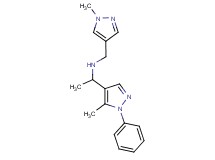 1-(5-methyl-1-phenyl-1H-pyrazol-4-yl)-N-[(1-methyl-1H-pyrazol-4-yl)methyl]ethanamine