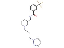N-({1-[3-(1H-pyrazol-1-yl)propyl]-3-piperidinyl}methyl)-3-(trifluoromethyl)benzamide