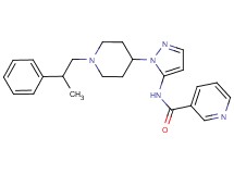 N-{1-[1-(2-phenylpropyl)-4-piperidinyl]-1H-pyrazol-5-yl}nicotinamide