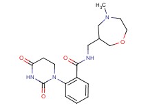 2-(2,4-dioxotetrahydropyrimidin-1(2H)-yl)-N-[(4-methyl-1,4-oxazepan-6-yl)methyl]benzamide