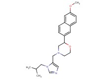 4-[(1-isobutyl-1H-imidazol-5-yl)methyl]-2-(6-methoxy-2-naphthyl)morpholine