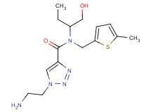 1-(2-aminoethyl)-N-[1-(hydroxymethyl)propyl]-N-[(5-methyl-2-thienyl)methyl]-1H-1,2,3-triazole-4-carboxamide hydrochloride