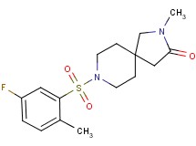 8-[(5-fluoro-2-methylphenyl)sulfonyl]-2-methyl-2,8-diazaspiro[4.5]decan-3-one