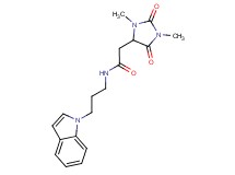 2-(1,3-dimethyl-2,5-dioxo-4-imidazolidinyl)-N-[3-(1H-indol-1-yl)propyl]acetamide