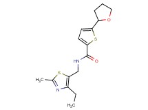 N-[(4-ethyl-2-methyl-1,3-thiazol-5-yl)methyl]-5-(tetrahydro-2-furanyl)-2-thiophenecarboxamide