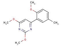2,4-dimethoxy-6-(2-methoxy-5-methylphenyl)pyrimidine