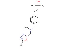 2-methyl-4-[4-({methyl[(5-methyl-1,3,4-oxadiazol-2-yl)methyl]amino}methyl)phenyl]-2-butanol