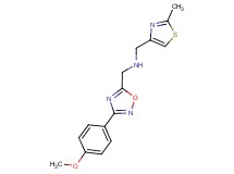 1-[3-(4-methoxyphenyl)-1,2,4-oxadiazol-5-yl]-N-[(2-methyl-1,3-thiazol-4-yl)methyl]methanamine