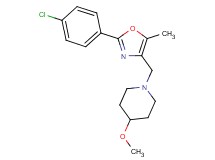 1-{[2-(4-chlorophenyl)-5-methyl-1,3-oxazol-4-yl]methyl}-4-methoxypiperidine