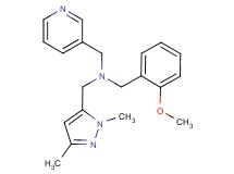 1-(1,3-dimethyl-1H-pyrazol-5-yl)-N-(2-methoxybenzyl)-N-(pyridin-3-ylmethyl)methanamine