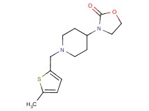 3-{1-[(5-methyl-2-thienyl)methyl]piperidin-4-yl}-1,3-oxazolidin-2-one