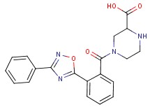 4-[2-(3-phenyl-1,2,4-oxadiazol-5-yl)benzoyl]piperazine-2-carboxylic acid