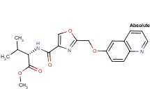 methyl N-({2-[(6-quinolinyloxy)methyl]-1,3-oxazol-4-yl}carbonyl)-L-valinate