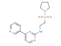 4-(3-pyridinyl)-N-[2-(1-pyrrolidinylsulfonyl)ethyl]-2-pyrimidinamine
