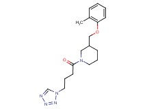 3-[(2-methylphenoxy)methyl]-1-[4-(1H-tetrazol-1-yl)butanoyl]piperidine