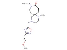 9-ethyl-4-{[3-(2-methoxyethyl)-1,2,4-oxadiazol-5-yl]methyl}-1-methyl-1,4,9-triazaspiro[5.6]dodecan-10-one