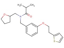 2-methyl-N-(tetrahydro-2-furanylmethyl)-N-{3-[2-(2-thienyl)ethoxy]benzyl}propanamide