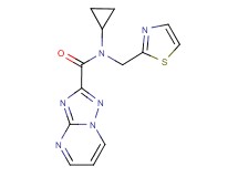 N-cyclopropyl-N-(1,3-thiazol-2-ylmethyl)[1,2,4]triazolo[1,5-a]pyrimidine-2-carboxamide