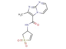 N-(1,1-dioxido-2,3-dihydro-3-thienyl)-2-methylimidazo[1,2-a]pyrimidine-3-carboxamide