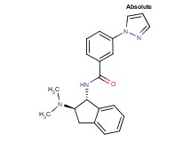 N-[(1R,2R)-2-(dimethylamino)-2,3-dihydro-1H-inden-1-yl]-3-(1H-pyrazol-1-yl)benzamide