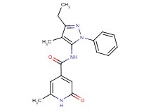N-(3-ethyl-4-methyl-1-phenyl-1H-pyrazol-5-yl)-6-methyl-2-oxo-1,2-dihydropyridine-4-carboxamide