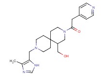 [9-[(4-methyl-1H-imidazol-5-yl)methyl]-3-(pyridin-4-ylacetyl)-3,9-diazaspiro[5.5]undec-1-yl]methanol