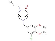 (1S*,5R*)-3-(3-chloro-4,5-dimethoxybenzyl)-6-propyl-3,6-diazabicyclo[3.2.2]nonan-7-one