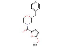 2-benzyl-4-(5-methoxy-2-furoyl)morpholine
