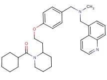 (4-{2-[1-(cyclohexylcarbonyl)-2-piperidinyl]ethoxy}benzyl)methyl(5-quinolinylmethyl)amine