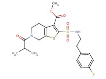 methyl 2-({[2-(4-fluorophenyl)ethyl]amino}sulfonyl)-6-isobutyryl-4,5,6,7-tetrahydrothieno[2,3-c]pyridine-3-carboxylate