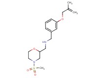 1-{3-[(2-methylprop-2-en-1-yl)oxy]phenyl}-N-{[4-(methylsulfonyl)morpholin-2-yl]methyl}methanamine