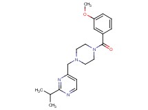 2-isopropyl-4-{[4-(3-methoxybenzoyl)-1-piperazinyl]methyl}pyrimidine