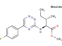 methyl N-[5-(4-fluorophenyl)-1,2,4-triazin-3-yl]-L-isoleucinate