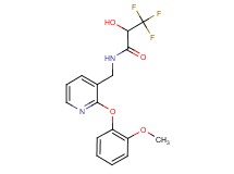 3,3,3-trifluoro-2-hydroxy-N-{[2-(2-methoxyphenoxy)pyridin-3-yl]methyl}propanamide