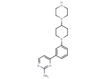 2-methyl-4-{3-[4-(1-piperazinyl)-1-piperidinyl]phenyl}pyrimidine hydrochloride