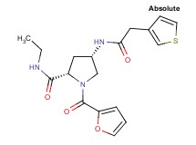 (4S)-N-ethyl-1-(2-furoyl)-4-[(3-thienylacetyl)amino]-L-prolinamide