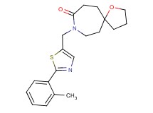 8-{[2-(2-methylphenyl)-1,3-thiazol-5-yl]methyl}-1-oxa-8-azaspiro[4.6]undecan-9-one
