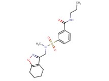 3-{[methyl(4,5,6,7-tetrahydro-1,2-benzisoxazol-3-ylmethyl)amino]sulfonyl}-N-propylbenzamide