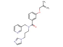 N-[3-(1H-imidazol-1-yl)propyl]-3-[(2-methylprop-2-en-1-yl)oxy]-N-(pyridin-3-ylmethyl)benzamide