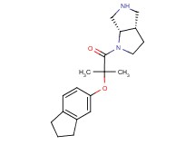 rel-(3aS,6aS)-1-[2-(2,3-dihydro-1H-inden-5-yloxy)-2-methylpropanoyl]octahydropyrrolo[3,4-b]pyrrole hydrochloride
