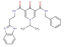 N-[2-(1H-benzimidazol-2-yl)ethyl]-N'-benzyl-1-isopropyl-4-oxo-1,4-dihydro-3,5-pyridinedicarboxamide