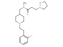 N-({1-[2-(2-fluorophenyl)ethyl]-4-piperidinyl}methyl)-3-(2-isoxazolidinyl)-N-methylpropanamide