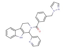2-[3-(1H-pyrazol-1-ylmethyl)benzoyl]-1-(2-pyridinyl)-2,3,4,9-tetrahydro-1H-beta-carboline