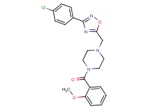 1-{[3-(4-chlorophenyl)-1,2,4-oxadiazol-5-yl]methyl}-4-(2-methoxybenzoyl)piperazine