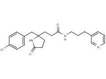3-[2-(4-chlorobenzyl)-5-oxo-2-pyrrolidinyl]-N-[3-(3-pyridinyl)propyl]propanamide
