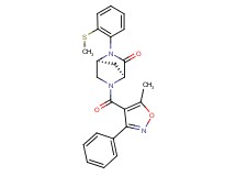 (1S*,4S*)-5-[(5-methyl-3-phenyl-4-isoxazolyl)carbonyl]-2-[2-(methylthio)phenyl]-2,5-diazabicyclo[2.2.1]heptan-3-one