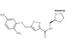 5-[(2,5-dimethylphenoxy)methyl]-N-[(2S)-tetrahydrofuran-2-ylmethyl]isoxazole-3-carboxamide